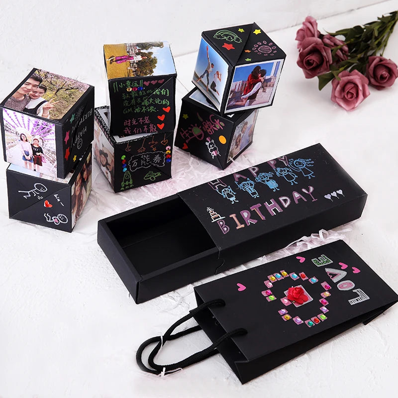 DIY Birthday Scrapbooking Love Memory Surprise Gift Box