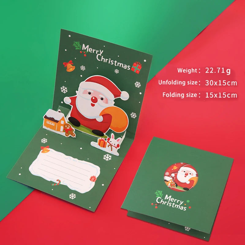 Custom Merry Christmas Greeting Card Paper Thank You Seasons Cards High Quality Happy Birthday Greeting Cards Printing