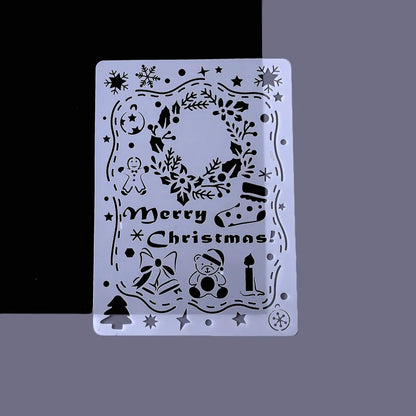 Plastic Drawing Stencil For DIY Scrapbooking Decorative Birthday Embossing Plastic Templates