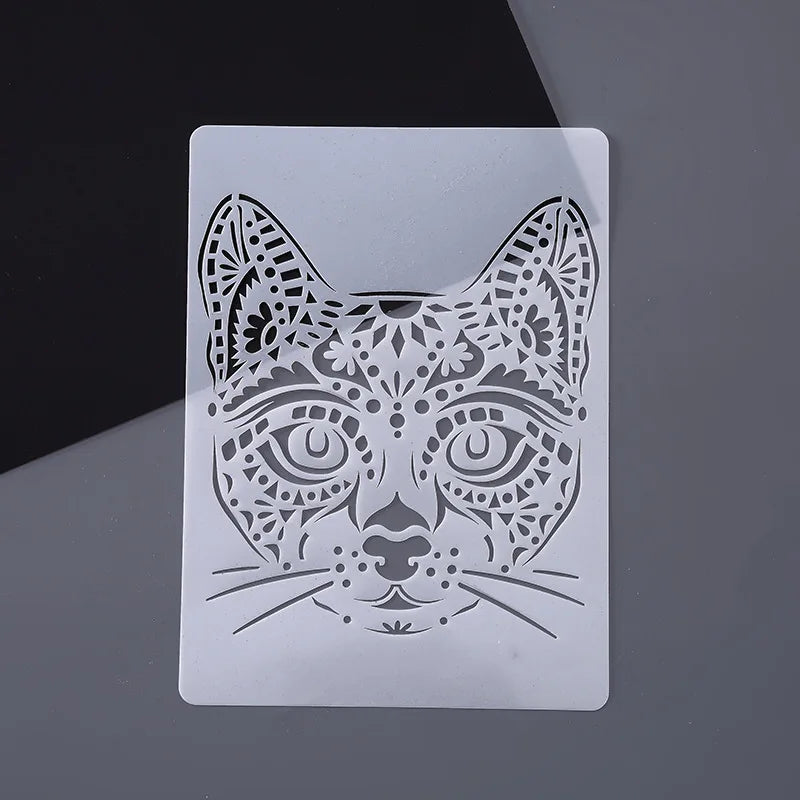 Wholesale Custom PET Stencil A4 Hollowed Out Animal Template Plastic Drawing Stencil For Diy Painting Scrapbooking Card Making