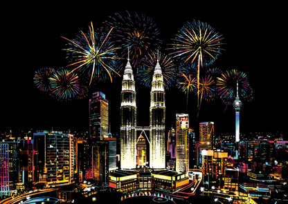 Factory Direct Sale Scratch Off Board Scratch Colorful City Series