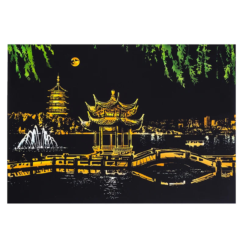 Scratch Painting DIY Art Drawing Paper