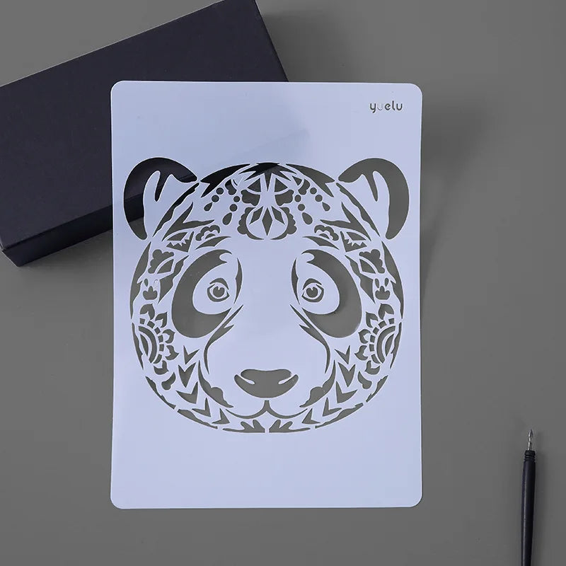 Wholesale Custom PET Stencil A4 Hollowed Out Animal Template Plastic Drawing Stencil For Diy Painting Scrapbooking Card Making