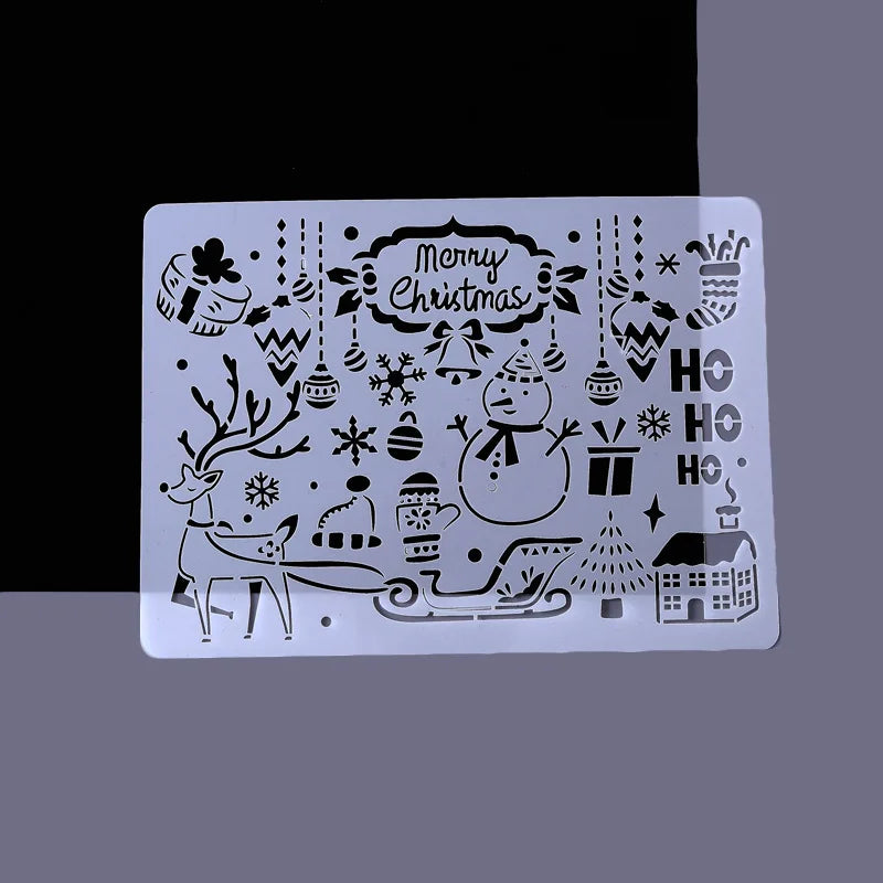 Plastic Drawing Stencil For DIY Scrapbooking Decorative Birthday Embossing Plastic Templates