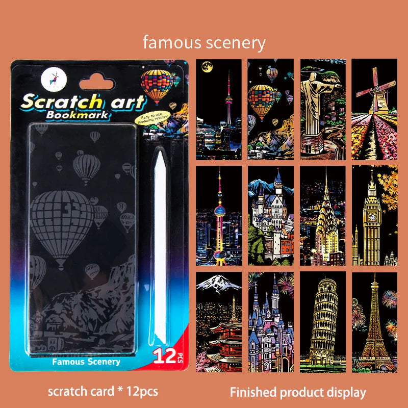 YUELU Scratch Paper Set Night View