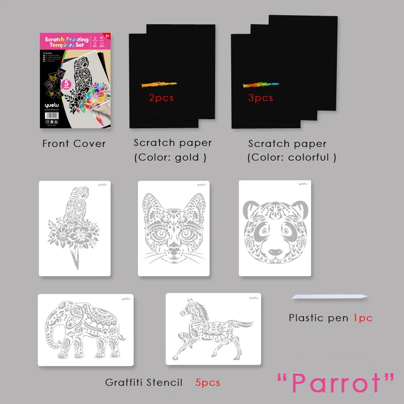 A4 Wholesale Scratch Painting Magic Scratch Art Paper