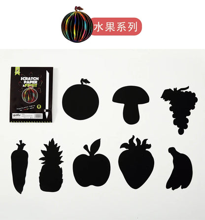 YUELU Children Painting Custom Scratch Art Paper