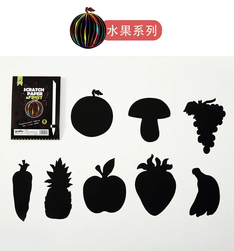 YUELU Children Painting Custom Scratch Art Paper