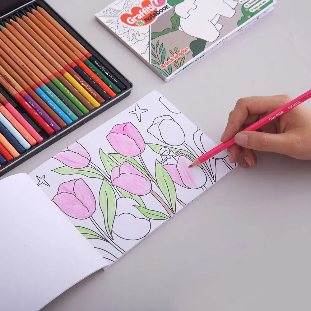 YUELU A5 Children Graffiti Drawing Book Blank DIY Hand Drawing Paper 30 Pages Art Coloring Book