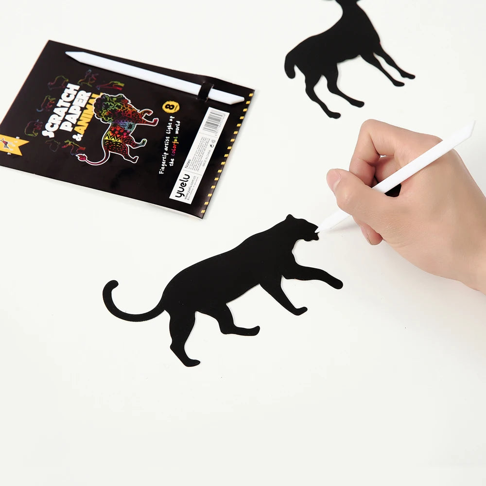 YUELU Children Painting Custom Scratch Art Paper
