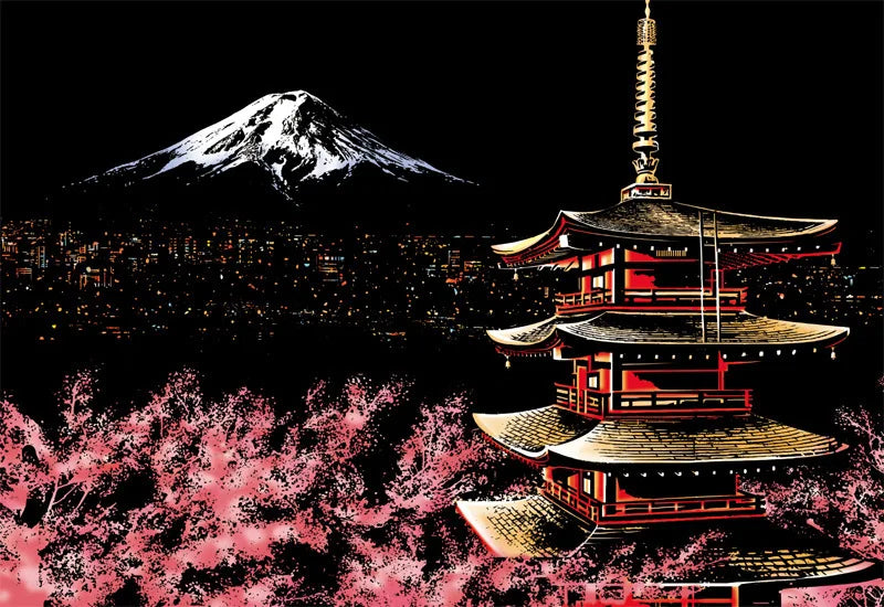 A3 DIY Art Craft City Night Painting