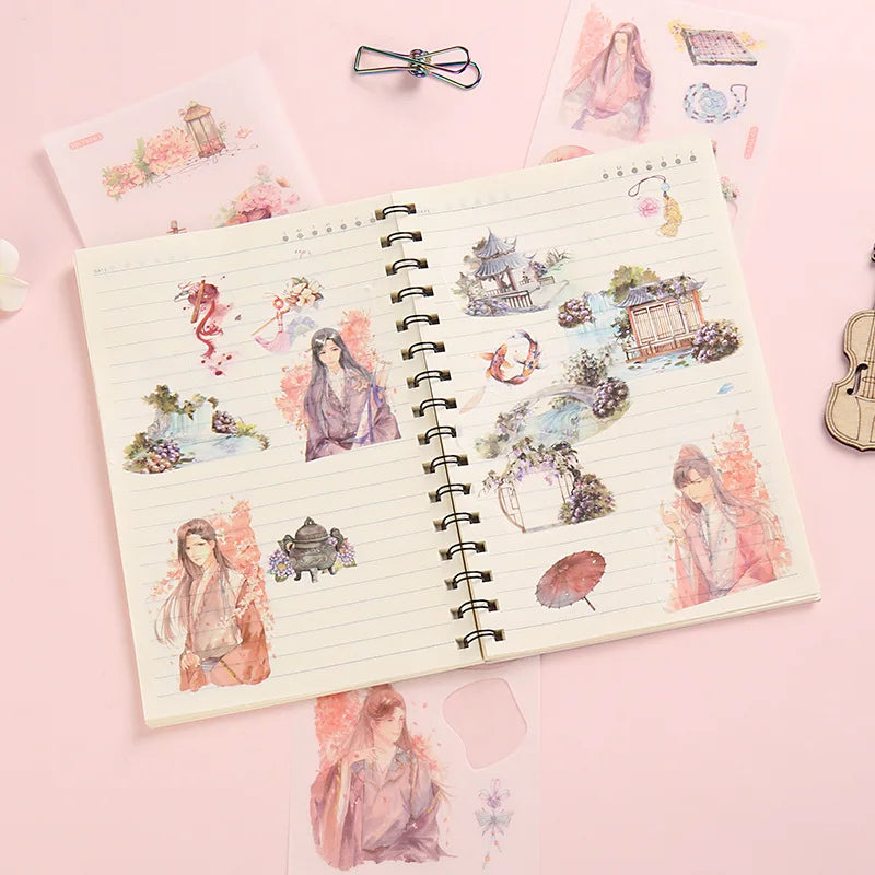 Washi Paper Kawaii Decorative Stickers for Stationery Stick Label DIY Diary Scrapbook Plan