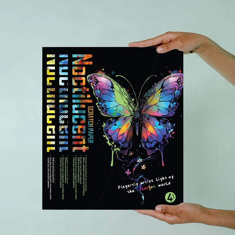 YUELU Luminous Scratch Painting 4pcs/set