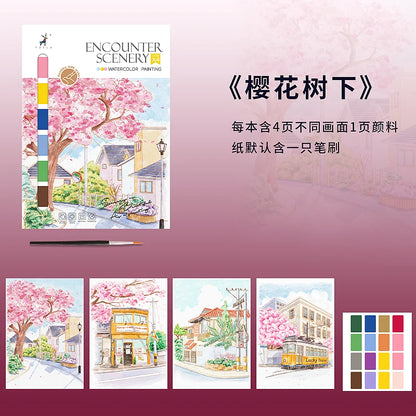 YUELU Watercolor Painting Adult Art Drawing