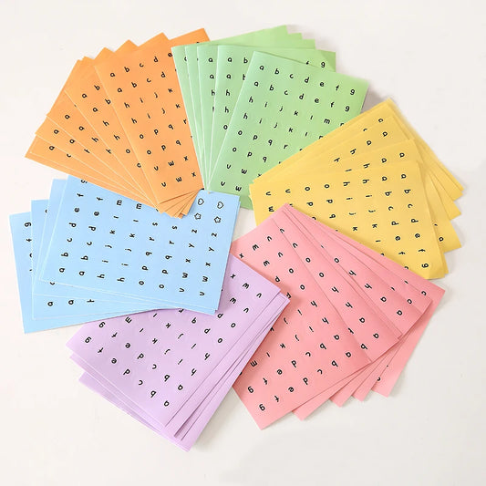 Wholesale Color Multiple Pack Alphabet Stickers Sheet Custom Rainbow Journal Letter Alphabet Sticker