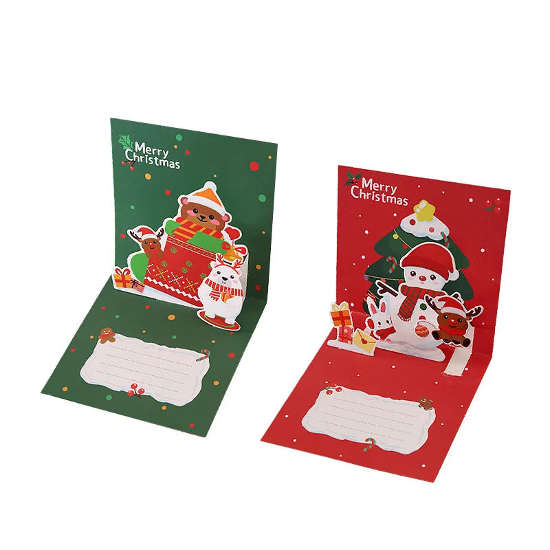 Custom Merry Christmas Greeting Card Paper Thank You Seasons Cards High Quality Happy Birthday Greeting Cards Printing