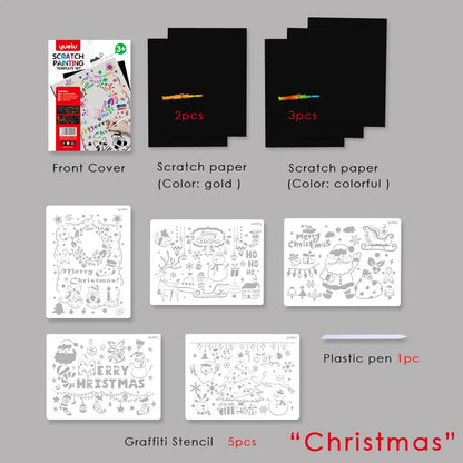 A4 Wholesale Scratch Painting Magic Scratch Art Paper