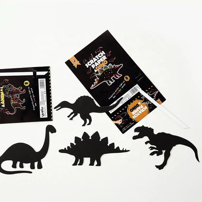 Rainbow Scratch Paper Set Scratch Crafts Arts Educational Toys Kits Scratch Art for Kids Party Games Birthday Gift