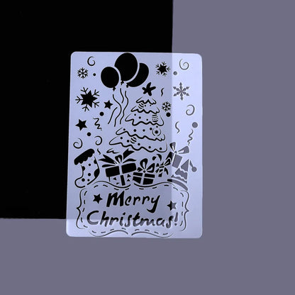 Plastic Drawing Stencil For DIY Scrapbooking Decorative Birthday Embossing Plastic Templates