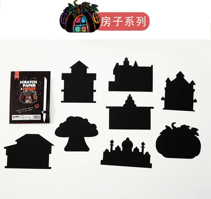YUELU Children Painting Custom Scratch Art Paper