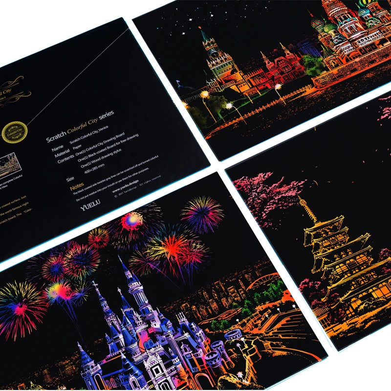 Scratch Painting DIY Art Drawing Paper