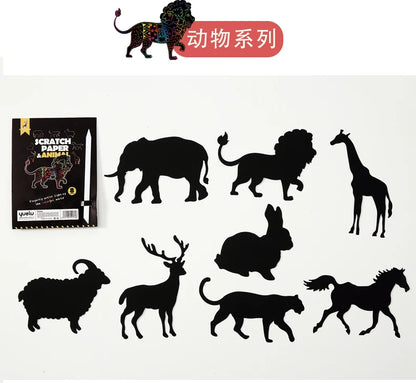 YUELU Children Painting Custom Scratch Art Paper