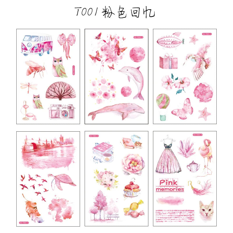 Washi Paper Kawaii Decorative Stickers for Stationery Stick Label DIY Diary Scrapbook Plan