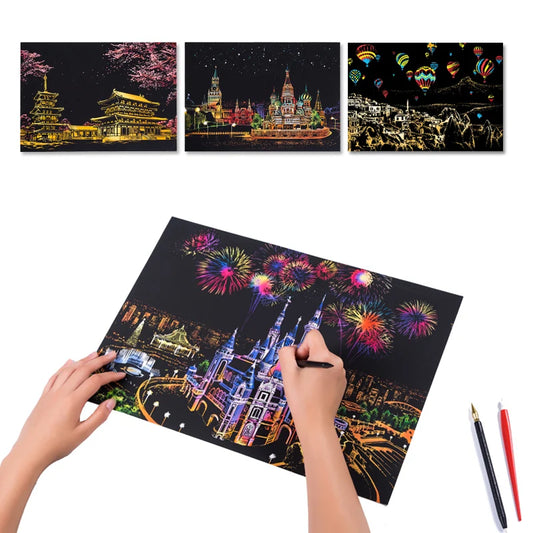 Scratch Painting DIY Art Drawing Paper