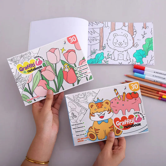 YUELU A5 Children Graffiti Drawing Book Blank DIY Hand Drawing Paper 30 Pages Art Coloring Book