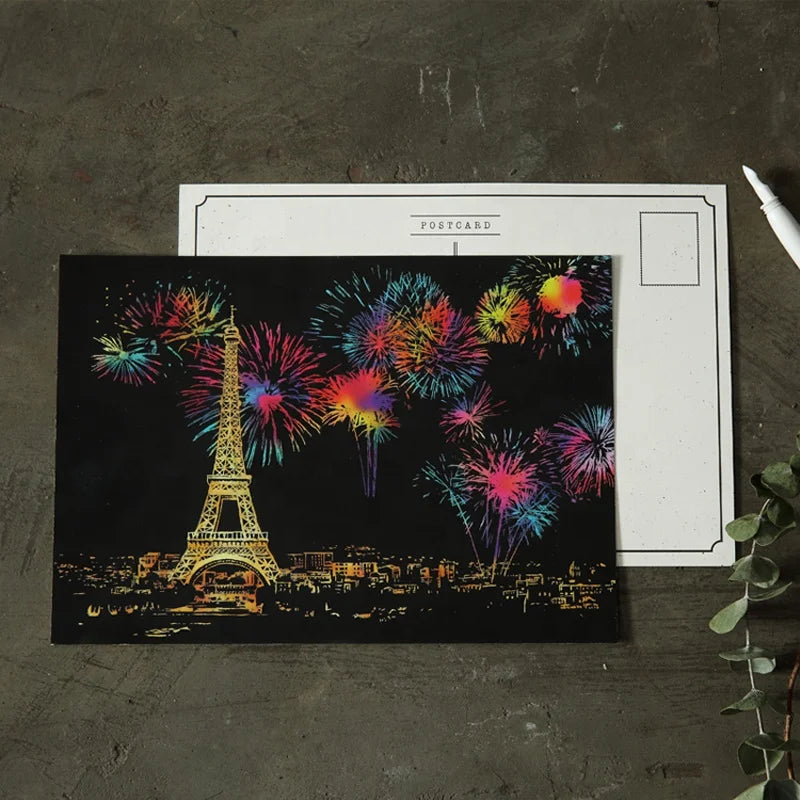 DIY Drawing Art Scratch Poster Toys Animal Paint