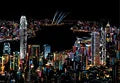 A3 DIY Art Craft City Night Painting