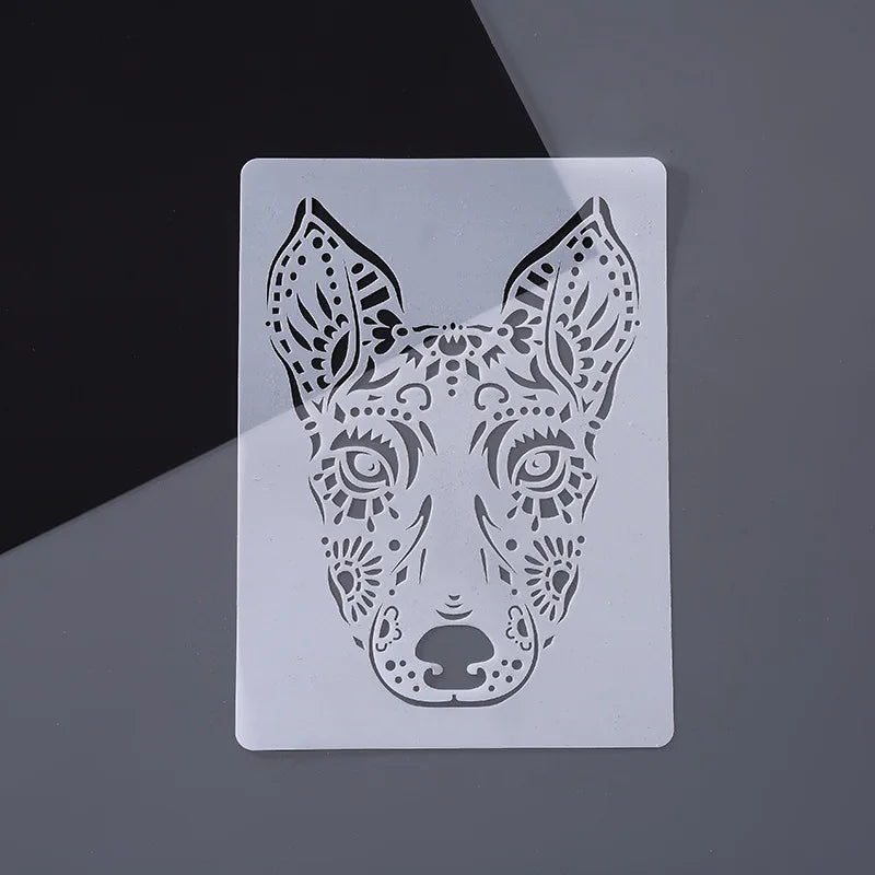 Wholesale Custom PET Stencil A4 Hollowed Out Animal Template Plastic Drawing Stencil For Diy Painting Scrapbooking Card Making