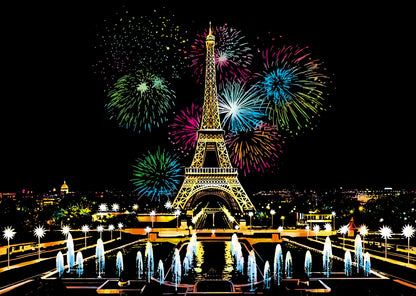 Eco Friendly Wholesale Handmade DIY City Building Scratch Painting Magic Rainbow Scratch Art Paper For Adults 16*11.2 inches