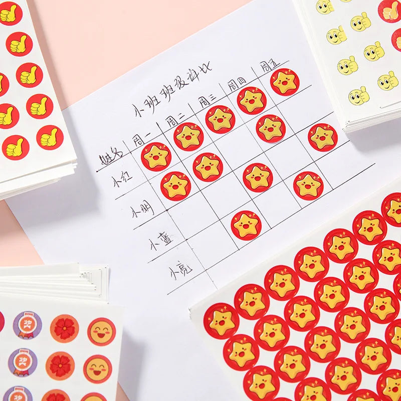 50PCS/Pack Kids Rewards Encouraging Stickers