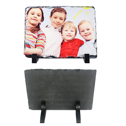 YUELU Heat transfer slate painting blank coated sublimation slate painting frame natural slate heat transfer slate painting
