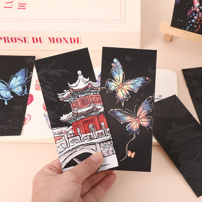 Colorful Scratch Art Paper DIY Bookmarks for Kids