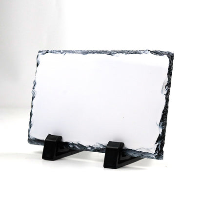 YUELU Heat transfer slate painting blank coated sublimation slate painting frame natural slate heat transfer slate painting