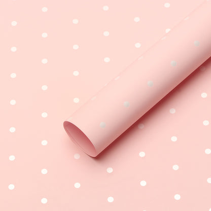 YUELU Small dot paper flower wrapping paper waterproof diy bouquet packaging gift flower shop fresh flower packaging material