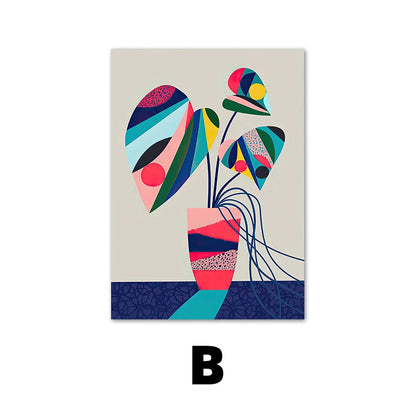 YUELU Murals living room decorative painting Nordic style entrance painting sofa background wall canvas painting restaurant high-end painting core