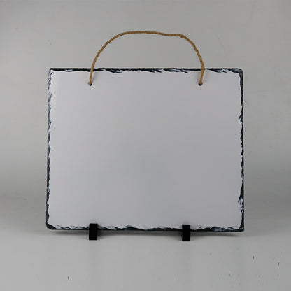 YUELU Heat transfer slate painting blank coated sublimation slate painting frame natural slate heat transfer slate painting
