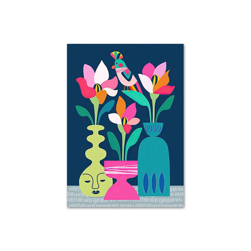 YUELU Murals living room decorative painting Nordic style entrance painting sofa background wall canvas painting restaurant high-end painting core