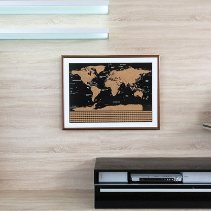 YUELU scratch map, big black gold map, creative gift world version map scratch map