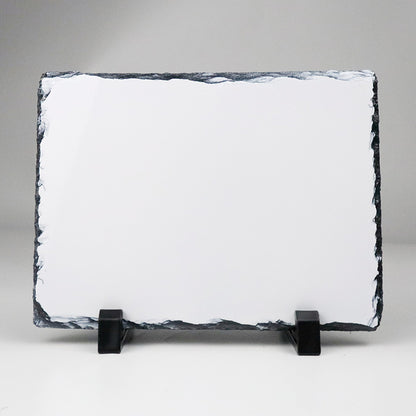 YUELU Heat transfer slate painting blank coated sublimation slate painting frame natural slate heat transfer slate painting