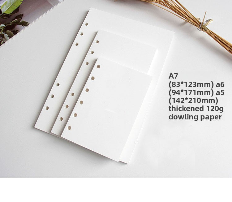 YUELU 120g Dolin paper blank loose-leaf refill A5/A6/A7/B5