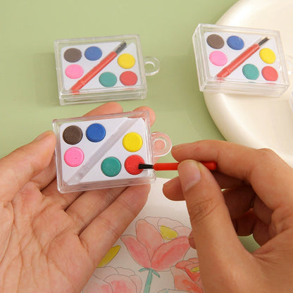 YUELU 6-color watercolor paint set in clear plastic case